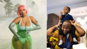  Nicki Minaj yihanganishije Davido kubwo kubura umwana