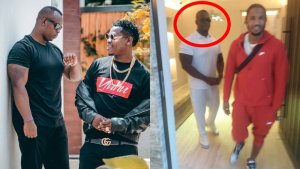 Mubicyane wahoze acungira umutekano Bruce Melodie yagaragaye arinze Trey Songz i Dubai