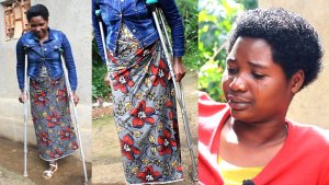 Vestine waciwe akaguru n'ibisasu byaguye ku butaka bw'u Rwanda atewe impungenge n'ubuzima bwe bw'ejo hazaza