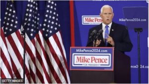 Mike Pence yatangiye kwiyamamaza yifatira ku gahanga Trump yahoze yungirije 