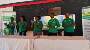 Dr Habineza wa Green party yabwiye urubyiruko rw'ishyaka gushikamira amatora ya 2024