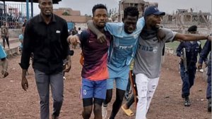 Goma: Igisasu cya ‘roquette' cyaguye kuri stade kirica kinakomeretsa abari mu kibuga