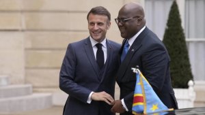 Perezida Macron yabwiye Tshisekedi wamusuye amagambo yashakaga kumva 