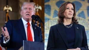 Donald Trump yibasiye bikomeye Harris Kamala bahanganye
