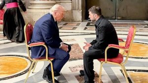 Trump na Zelensky bagiranye ibiganiro bise iby'amateka