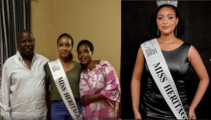  Miss Ishimwe ari mu gahinda gakomeye nyuma y'urupfu rwa Se 