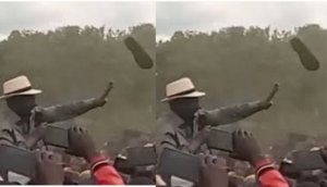 Perezida Ruto yaterewe urukweto mu mbaga yagezagaho ijambo