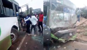 Habaye indi mpanuka ya bisi itwara abagenzi mu zikoresha amashanyarazi zatangiye kwerecyeza mu Ntara