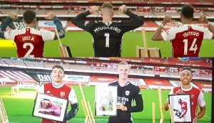 Abakinnyi ba Arsenal barimo Aubameyang bise amazina abana b'ingagi 