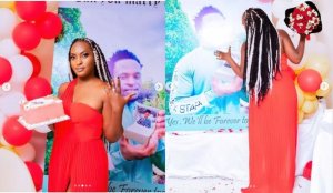 Umukinnyi wa Filime Yvette yambitswe impeta n'umusore utuye i Burayi(AMAFOTO)