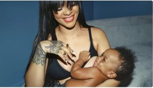 Rihanna yerekanye umwambaro mushya worohereza ababyeyi bonsa[AMAFOTO]