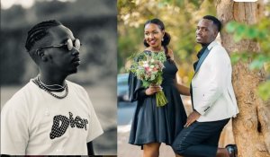  Samy Switch uri mubatunganya amashusho y'indirimbo yasezeranye imbere y'amategeko n'umukunzi we[AMAFOTO]