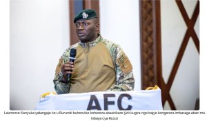 Ingabo z'u Burundi mu mugambi wo kwisubiza ibice zambuwe na AFC/M23