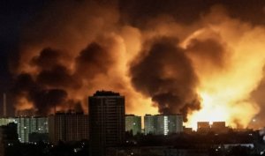 U Burusiya bwagabye ibitero bya drone i Kyiv byamaze amasaha arenga umunani