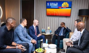 Perezida Kagame yarebye ‘All Star Game 2026' anagirana ibiganiro n'abayobozi ba NBA