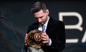 Lionel Messi yakoze amateka yegukana igihembo cy'uwatsinze ibitego byinshi muri Espagne ku nshuro ya 4 yikurikiranya