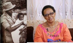 Ifoto ye ateruye umwana ikunda gukora ku mitima y'abenshi ! Ubuhamya bwa Rtd captain Daphrosa 