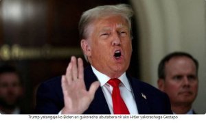 Donald Trump yise Perezida Biden Hilter kubera imyitwarire ye