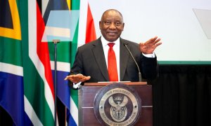 Perezida Ramaphosa yibasiye ishyaka DA bari bemeye gusangira ubutegetsi