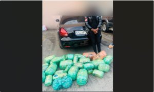 Rubavu: Umugabo yafatanwe mu modoka imifuka 40 y'urumogi