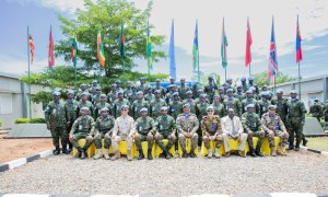 Abasirikare b'u Rwanda bari muri Sudani y'Epfo bambitswe imidali y'ishimwe