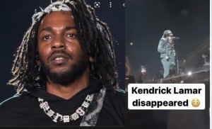 Kndrick Lamar yatunguranye ubwo yahindukaga umuyaga ku rubyiniro(VIDEO)