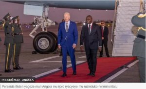 Perezida Biden wageze muri Angola byitezwe ko we na Lourenço ‘bavuga no ku kibazo cya DR Congo'