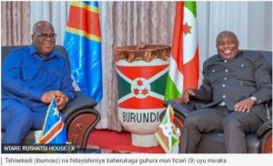 I Bujumbura Tshisekedi na Ndayishimiye baganiriye ku 'bufatanye n'umutekano'