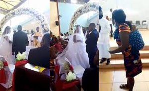 Umugore yaguye gitumo umugabo babyaranye ari gushyingiranwa n'undi mugore azambya ubukwe bwabo