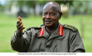 Perezida Museveni agiye guhabwa ipeti rya ‘Maréchal'