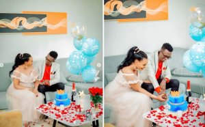 Bahavu Jannet y'ibarutse imfura ye na Ndayirukiye Fleury[Amafoto]