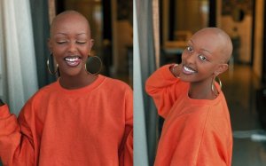 Pamella yasubije abibaza ko yaba afite ikibazo cyamuteye kogosha umusatsi akawumaraho