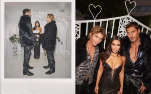 Kim Kardashian yagaragaye asezeranya abasore babiri kubana byewe n'amategeko(Amafoto)