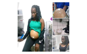 Yahimbye amayeri yigira umugore utwite kugira ngo abone uko yiba mu isoko rikomeye [AMAFOTO]