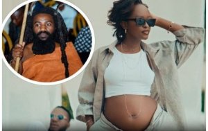 Rutangarwamaboko yanenze Pamella wagaragaje inda y'imfura agiye kubyarana na The Ben