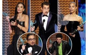 Selena Gomez na Zoe Saldaña mu begukanye ibihembo bya ‘SAG Awards 2025'