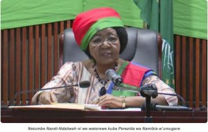 Namibiya igiye kuyoborwa bwambere n'Umugore Netumbo watowe ku wiganze