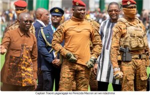 Captain Traoré nawe yashinje Perezida Macron gutuka Abanyafurika