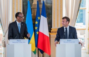 Perezida Kagame na Macron baganiriye ku kibazo cya RDC
