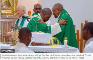 Uruzinduko rwa Karidinali Ambongo mu Rwanda rwateje sakwe sakwe muri DR Congo