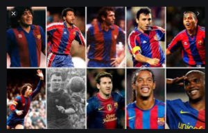 Reba urutonde rw'abakinnyi 25 beza ba FC Barcelona b'ibihe byose bayobowe na Maradona