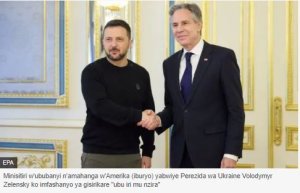 Blinken yabwiye Uburusiya ko bugomba kwirengera fagitire yo kongera kubaka Ukraine bwashenye