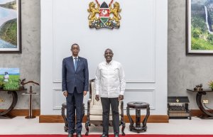 Ruto yakiriye Kabarebe, intumwa ya Perezida Kagame