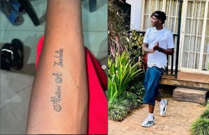 Davis D yishyizeho ‘Tattoo' y'umukobwa wigaruriye umutima we[AMAFOTO] 