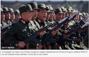 Pentagon iravuga ko Koreya ya Ruguru yohereje ingabo 10,000 mu Burusiya
