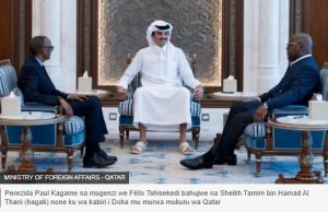 Mu buryo butari bwitezwe, Tshisekedi na Kagame bahuriye i Doha