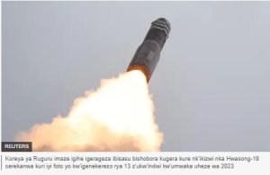 Korea ya Ruguru yagerageje igisasu karahabutaka gishobora no kugera muri Amerika