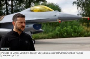 Uburusiya bwatwitse impano ikomeye y'indege y'intambara ya Ukraine