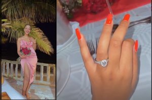 Miss Uwase Colombe yambitswe impeta n'umusore bitegura kurushinga[AMAFOTO]