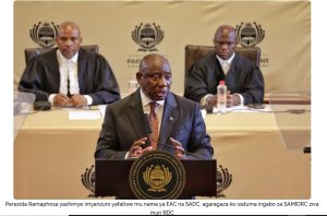 Ramaphosa yavuze ikizatuma ingabo za SADC ziva muri RDC